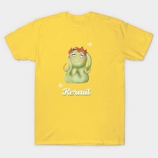 kermit the frog with flowercrown T-Shirt